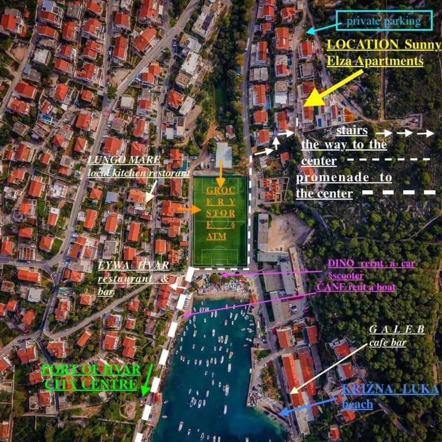 Apartment Sunny Elza 2 Hvar Town Esterno foto